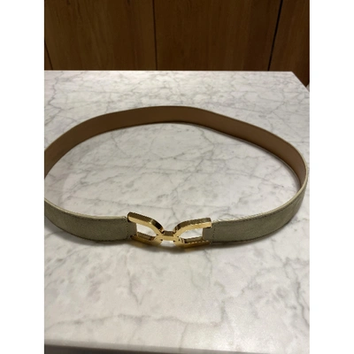 Pre-owned Delvaux Green Leather Belt