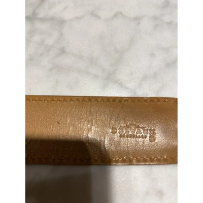 Pre-owned Delvaux Green Leather Belt