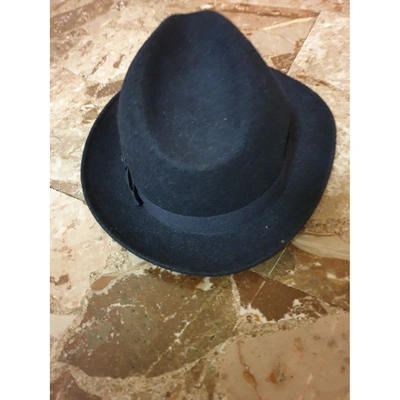 Pre-owned Dondup Wool Hat In Blue