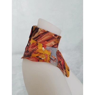 Pre-owned Carven Silk Choker In Multicolour