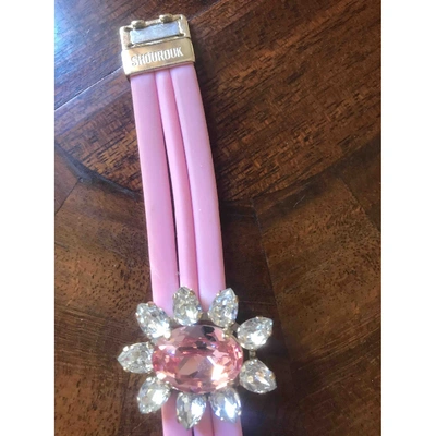 Pre-owned Shourouk Bracelet In Pink