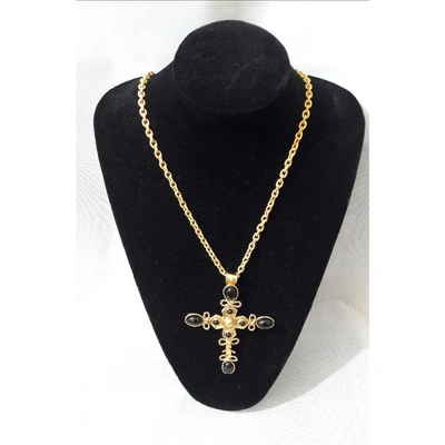 Pre-owned Sylvia Toledano Long Necklace In Gold
