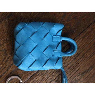 Pre-owned Bottega Veneta Turquoise Leather Bag Charms