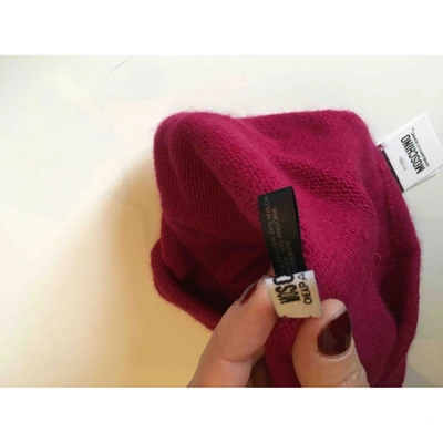 Pre-owned Moschino Cheap And Chic Wool Beanie In Red