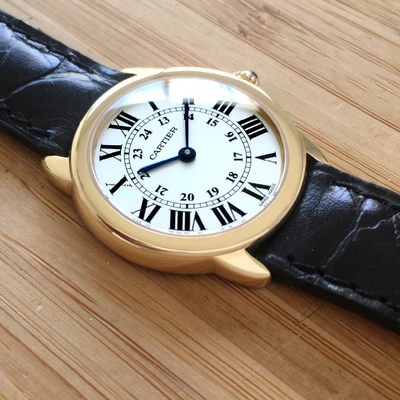 Pre-owned Cartier Ronde Solo Gold Yellow Gold Watch