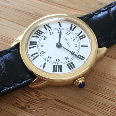 Pre-owned Cartier Ronde Solo Gold Yellow Gold Watch