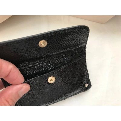 Pre-owned Jimmy Choo Leather Purse In Black