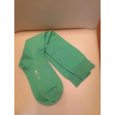 Pre-owned Loro Piana Cashmere Gloves In Green
