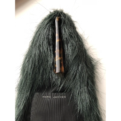 Pre-owned Marc Jacobs Green Beaver Scarf