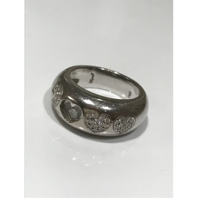 Pre-owned Chopard Love White Gold Ring In Silver