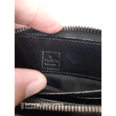 Pre-owned Fendi Black Cloth Purses, Wallet & Cases