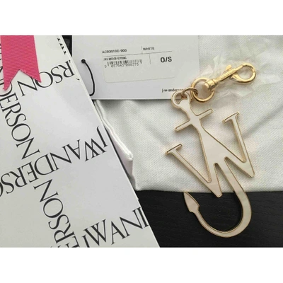 Pre-owned Jw Anderson Bag Charm In White