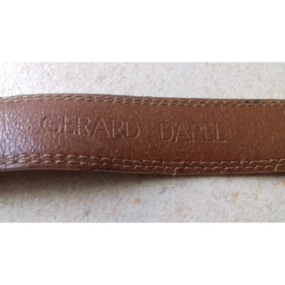 Pre-owned Gerard Darel Leather Belt In Brown