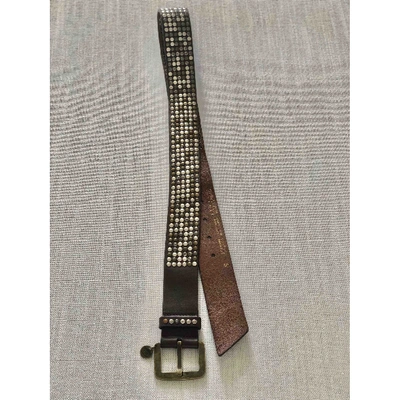 Pre-owned Patrizia Pepe Leather Belt In Brown