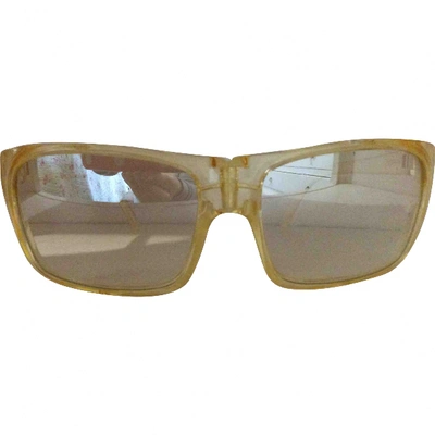 Pre-owned Miu Miu Yellow Sunglasses