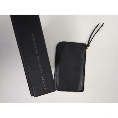Pre-owned Giuseppe Zanotti Leather Purse In Black