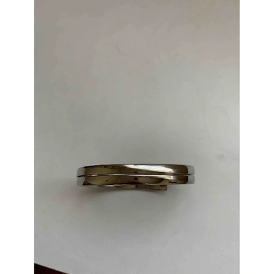 Pre-owned Emporio Armani Metallic Steel Bracelet
