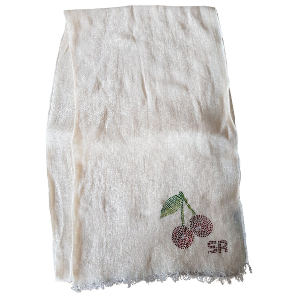 beige linen scarf
