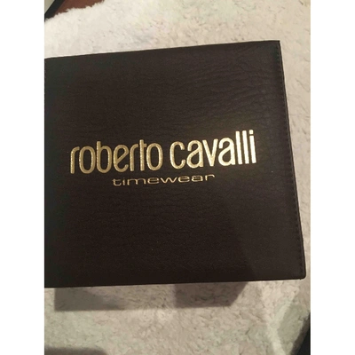 Pre-owned Roberto Cavalli Watch In Gold
