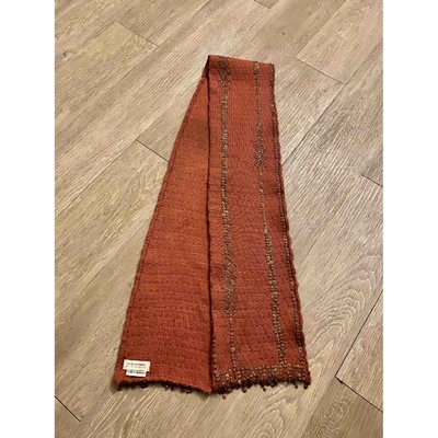 Pre-owned Dries Van Noten Red Wool Scarf