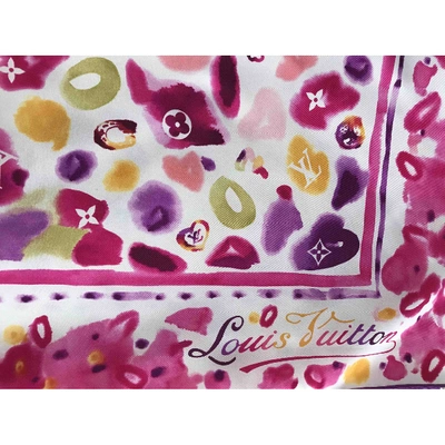 Pre-owned Louis Vuitton Silk Handkerchief In Multicolour