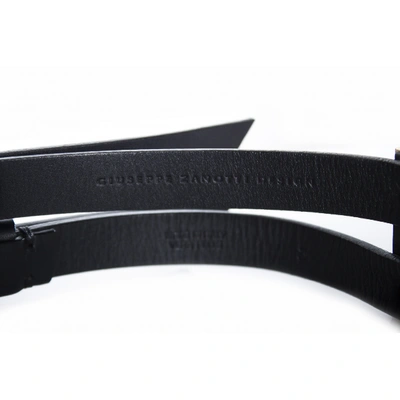 Pre-owned Giuseppe Zanotti Leather Belt In Black