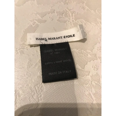 Pre-owned Isabel Marant Étoile Wool Scarf In Black