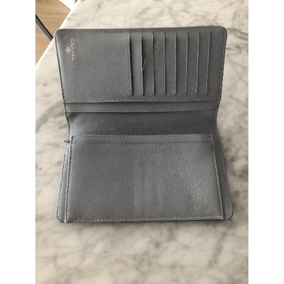 Pre-owned Chanel Leather Wallet In Black