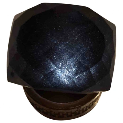 Pre-owned Swarovski Nirvana Crystal Ring In Blue