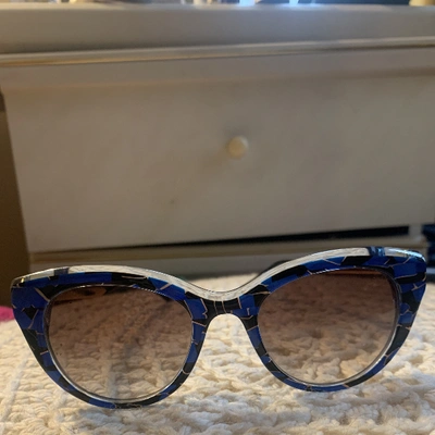 Pre-owned Thierry Lasry Blue Metal Sunglasses
