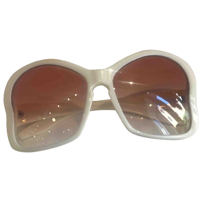 Pre-owned Prada White Sunglasses