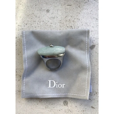 Pre-owned Dior Blue Metal Ring