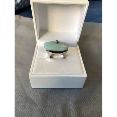 Pre-owned Dior Blue Metal Ring