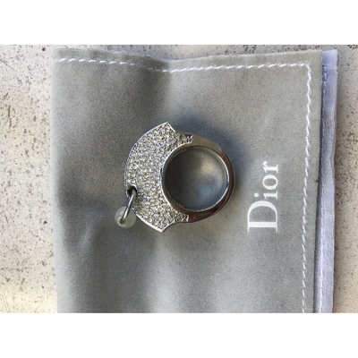 Pre-owned Dior Blue Metal Ring