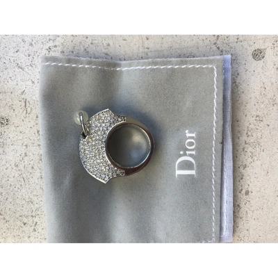 Pre-owned Dior Blue Metal Ring