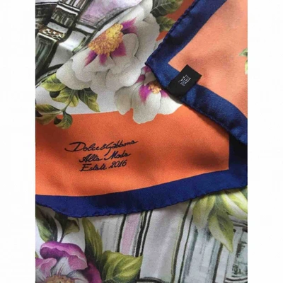 Pre-owned Dolce & Gabbana Multicolour Silk Silk Handkerchief