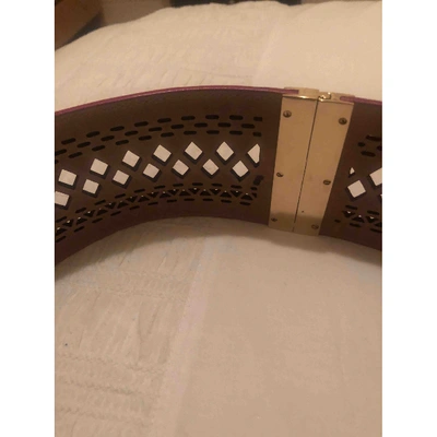 Pre-owned Jimmy Choo Pink Leather Belt