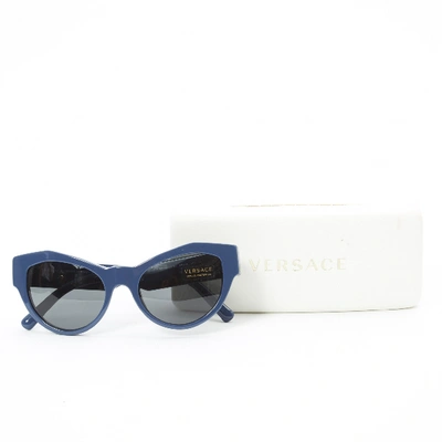 Pre-owned Versace Blue Sunglasses