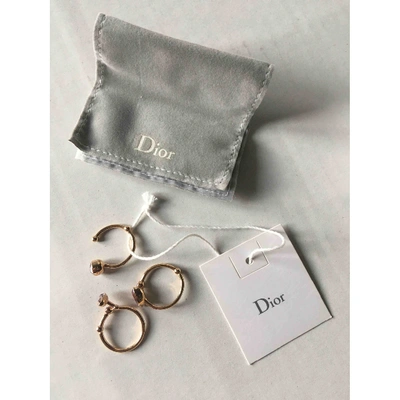 Pre-owned Dior Pink Metal Rings
