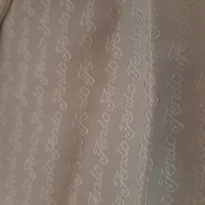 Pre-owned Fendi Silk Scarf In Grey