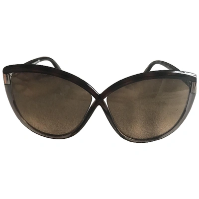 Pre-owned Tom Ford Brown Sunglasses