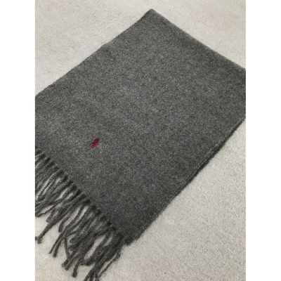 Pre-owned Polo Ralph Lauren Cashmere Scarf In Grey