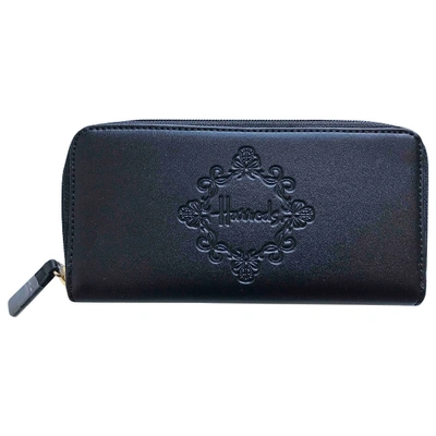 Pre-owned Harrods Black Leather Wallet