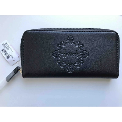 Pre-owned Harrods Black Leather Wallet