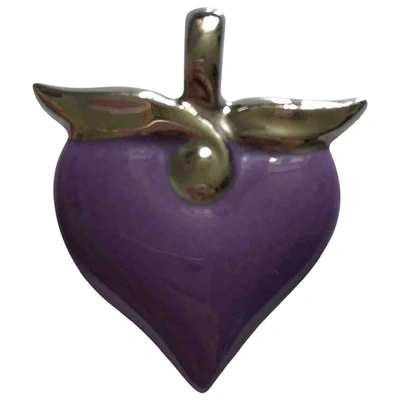 Pre-owned Bernardaud Porcelain Pendant In Purple