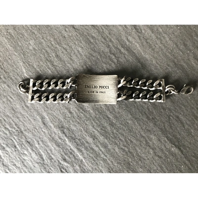 Pre-owned Emilio Pucci Silver Metal Bracelet