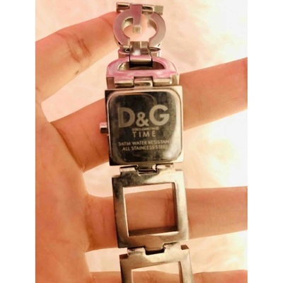 Pre-owned Dolce & Gabbana Silver Steel Watch