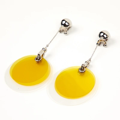 Pre-owned Prada Yellow Earrings