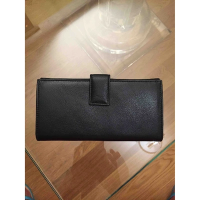 Pre-owned Blumarine Leather Wallet In Black