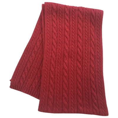 Pre-owned Romeo Gigli Red Wool Scarf